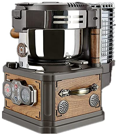 AuLYn Coffee Roaster Machine, Electric Coffee Beans Roaster, Vintage Coffee Bean Dryer, 3 Baking Modes, 8 Baking Gears, 24 Combinations, Precise Temperature Control Low Noise