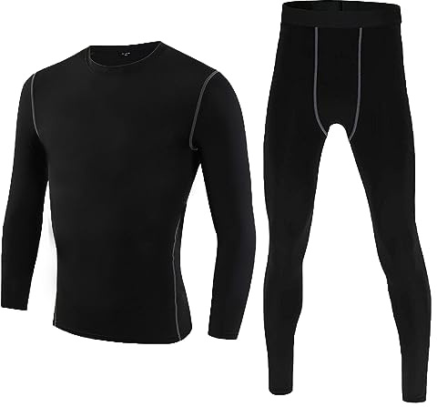 BEGIANT 1 Ensemble Ensembles Thermiques Enfant Haut Manches Longues & Legging sous-vêtements Techniques Garçon et Fille Séchage Rapide