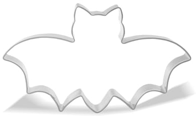 Keewah Bat Cookie Cutter, 4.5 x 2 inch, Stainless Steel