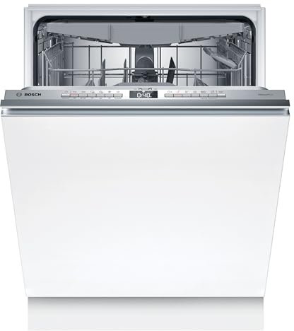 Bosch SBH4ECX28E Serie 4, Smarter Geschirrspüler Vollintegriert 60 cm, XXL Spülmaschine, Besteckschublade, Made in Germany, Vario Scharnier, besonders leise, SpeedPerfect Plus, automatische Türöffnung