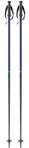 Fischer One Way GT 18 - Bastoncini da sci alpino, unisex, in alluminio leggero e resistente, facili da usare, per sport invernali, downhill, con impugnatura ergonomica e cinghia regolabile, coppia