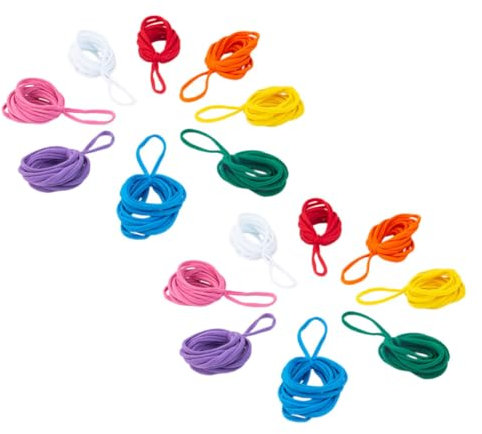 HAWILLOSCH 96pcs Elastic Weaving Craft for Projects Potholder Refills High Elasticity Durability for Boys and Girls Arts and Crafts