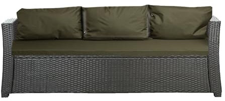 Setgarden® Bankauflage - Outdoor sitzkissen für Gartenbank für polyrattan- Polster Auflage Outdoor - Bankpolster Auflage für Sitzbank Rattan Hollywoodschaukel (Grün, 140x50x50cm)