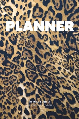 nosh® Leo Planner undatiert: A5 Terminplaner OHNE DATUM Tagesplaner für Struktur und Erfolg Wochenplaner zur Selbstoptimierung Bullet Journal Goal ... perfekt für zwei Semester 145 Seiten