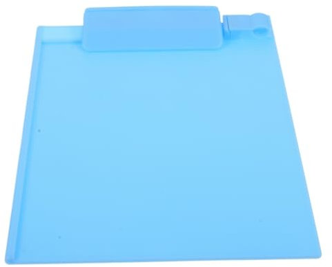 Planchettes à Pince 3 pièces en plastique A5 presse-papiers profil pince porte-papier dossiers d'écriture for les salles de classe de l'école bureau(Blue)