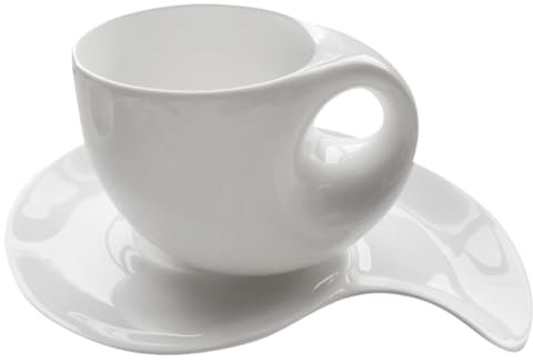 Cabilock Set Di Tazzine Da Caffè in Ceramica Da 240 Ml Con Design Unico A Conchiglie Per Lora Del Tè in Casa E in Ufficio