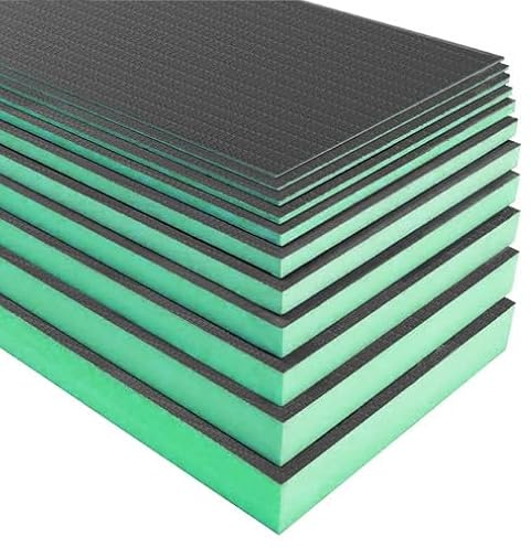 Panneau de construction - 125 x 60cm - Ép.25mm - 1 pièce - Panneau à carreler - Protection contre l'humidité