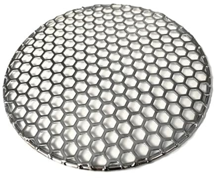 EJPPDHCO Griglia for Barbecue Rotonda in Acciaio Inossidabile 304 for Uso Alimentare, Diametro 10-40 cm, con griglia a Maglie cellulari(40CM Diameter)