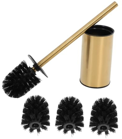 Gatuida Porte Brosse WC en Acier Inoxydable 304, Brosse pour Cuvette de Toilettes avec Support, Design Mural, pour Salle de Bain et Bureau