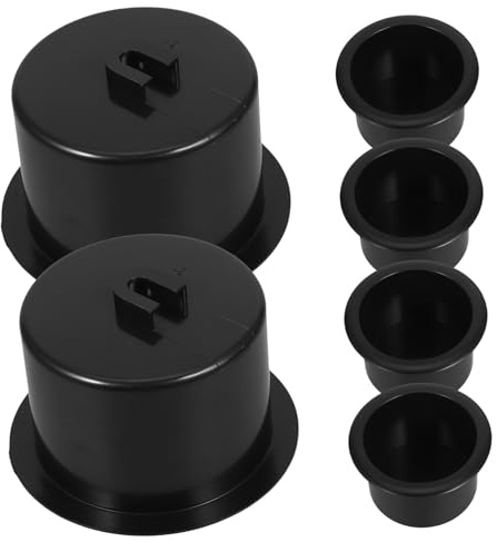 LIFKOME 6 Piezas Plástico Portavasos para Sofá Antideslizante Antidesbordamiento Compatible con Coche Autocaravana Soporte Bebidas Ahorro Espacio para Hogar y Vehículos
