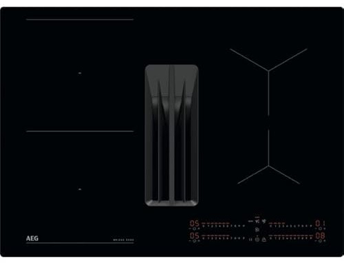 AEG 6000 Series TCH74B01CB Venting Induction Hob - Black - For Ducted/Recirculating Ventilation