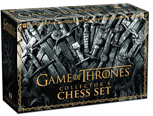 USAOPOLY Game of Thrones Collector's Chess Set | 32 Custom Sculpt HBO Game of Thrones TV Characters Chess Pieces | 2 Players | Ages 18+