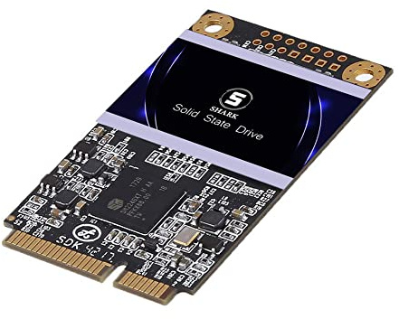 MSATA SSD 128GB Shark Unidad de estado sólido interna Unidad de disco duro de alto rendimiento para computadora portátil de escritorio SATA III 6Gb / s SSD (128GB, MSATA)