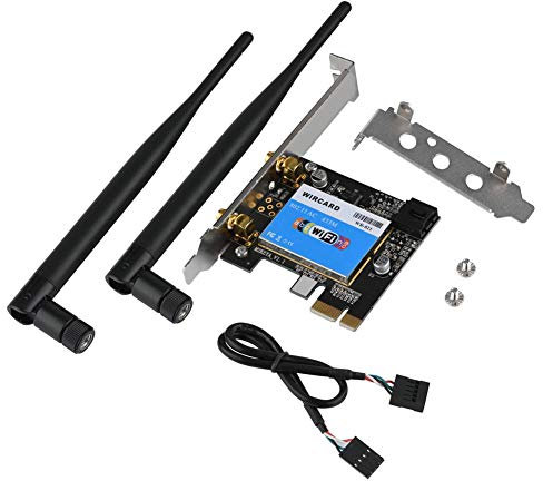 PCI Express Wireless Card, 433Mbps Dual Band 2.4G/5G WIFI Bluetooth Network Interface Cards for Advertising Machines/PC/Desktop