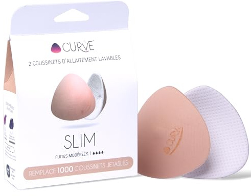 Cache Coeur - Coussinets d’allaitement lavables - Flux modéré - Ultra absorbants, lavables en machine, utilisables au sèche-linge - Protection anti-fuites jour et nuit pour mamans actives