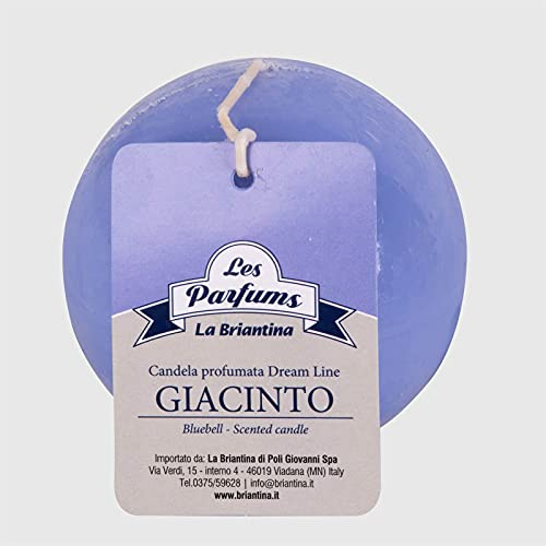 La Briantina Dream Line Scented Spherical Candle, Diameter 8 cm, Purple, Hyacinth Perfume