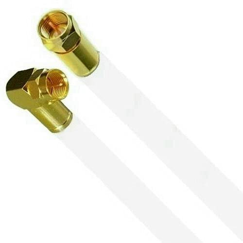 AC-Sat-Corner Fritz!Box Cable Vodafone Kabelanschluss Anschlusskabel Vollkupfer 135db 5fach 7mm High Premium Quality 4K 8K HD Gold Edition Gerade/Winkel 13 Meter