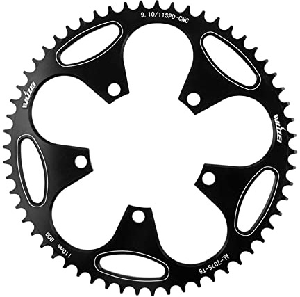 Colcolo Aluminium Bike Narrow Wide Kettenblatt 110 BCD 50/52/54/56/58/ Rundes Kettenblatt für Ritzel Reparaturteile Kurbelgarnitur BMX Folding