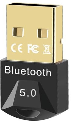 iJiZuo Dongle Bluetooth 5.0 Wireless, Adattatore USB Bluetooth 5.0, Plug And Play, Bluetooth Trasmettitore e Ricevitore per Windows 10/8.1/8 / 7 / XP