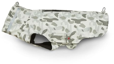 Outdoorjacke Camouflage Modell f. Mops & Bulldogge !! - gefüttert Gr. 40 (Rückenlänge gemessen o.Kragen) grau