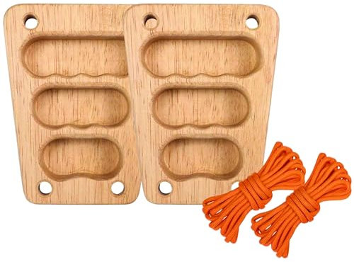 REXLIA Tragbares Trainings-Fingerboard Klettern | Mehrzweck-Kletterboard aus Holz | Erhöhen Sie Ihre Kraft und verbessern Sie Ihre Klettertechnik | Klettergriffbrett | Klettergriffe