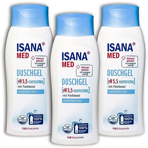 3 er PACK ISANA Med Duschgel PH5 Hautneutral 3 x 250 ml