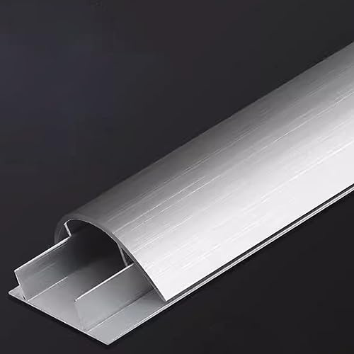 Gaine Cable Goulotte De Câblage Chemin De Roulement, Cache-fils Semi-circulaire En Aluminium, Cache-fils Autocollant Résistant Aux Intempéries Pour L'intérieur Et L'extérieur ( Color : WxHxL(1m) , Siz