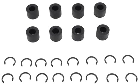 Luqeeg 8PCS Gummiwalzen-Ersatz für Maker 2, 3, Roller Reparatur Ersatzteile mit 16 Fixierring, Ersatz-Gummiwalzen, Gummiräder-Mattenführung für Reparaturzubehör