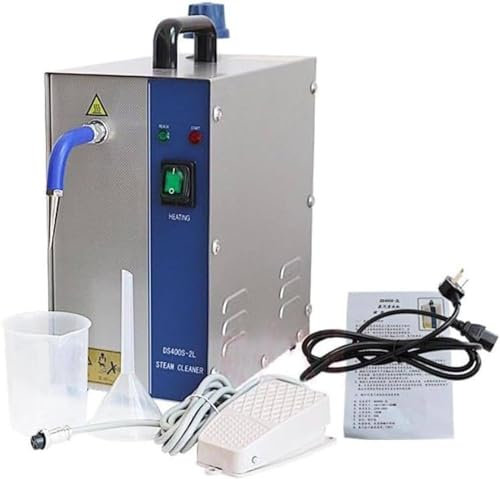 Máquina limpiadora de joyas con vapor de alta presión, máquina limpiadora a vapor profesional para joyas 1300W/2200W, equipo de limpieza de joyas de acero inoxidable,2L