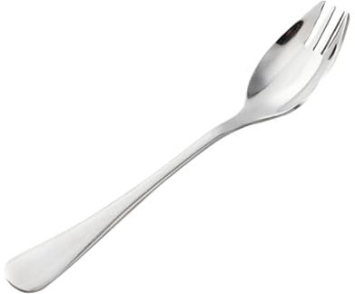 YARNOW Dual-Purpose Stainless Steel Spork Set for Salad and Noodles Portable Fork Spoon for Outdoor Picnic Camping and Travel