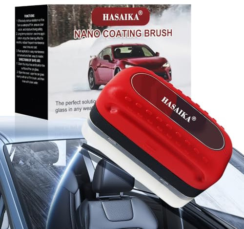 HASAIKA® Rimuovi Pellicole D'olio per Vetri, Spazzola per Pulizia Film Dell'olio per Auto, Rimozione della pellicola di olio del parabrezza, Migliore chiarezza e visibilità del vetro