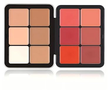 12 colori Correttore Rouge Contour Palette, Crema di correzione del colore professionale Correttore, Palette impermeabile, Adatto per la pelle grassa, secca o sensibile (#12-1, 12colori)