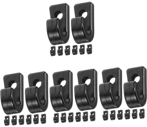 Mikikit 4 Sätze Marine Schnalle Segelauto Aufblasbare Pumpenadapter Kajakhalter Faltbares Kajakbrett Kajaksitz Clips Kajakseil Kajakstecker Bungee Seile Mit Haken 8 Stück * 4