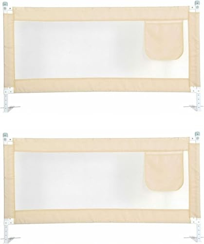 Generisch Bettgitter Absturzsicherung Bett Tragbarer Absturzschutz Boxspringbett Höhenverstellbares Bettgitter Absturzsicherung für Familienbett und Kinderbett (2, 180x80cm)