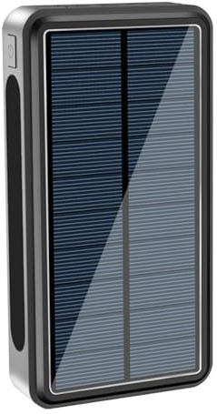 Solar Power Bank - Portable Solar Charger, Large Capacity Battery | Outdoor LED Camping Light With 30000mAh Mobile Charging Station, Dura Travel Power Supply