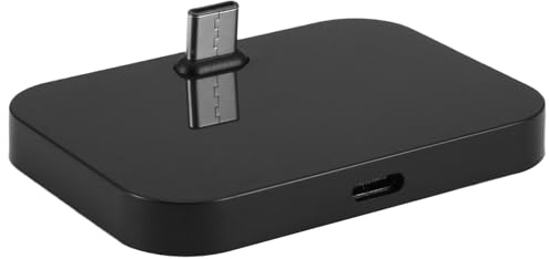 Dropfree Mobile Phone Desktop Type-C Charger Stand Holder Cellphone Usb-C Charging Docking Station Black