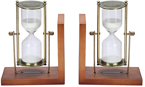 Clessidra 60 Minuti in Vetro Design, Timer Sabbia per Gestione Tempo e Decorazione Vintage - Elegante e Funzionale per, Ufficio e Regalo