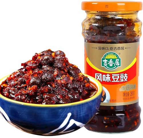 DAMAICHUHAI Black Bean Sauce,Doubanjiang,Traditional Flavored Fermented Black Beans, a Delicious and Aromatic Condiment For Rice, Noodles, Stir-Fries, and Other Dishes.280g/9.8oz.