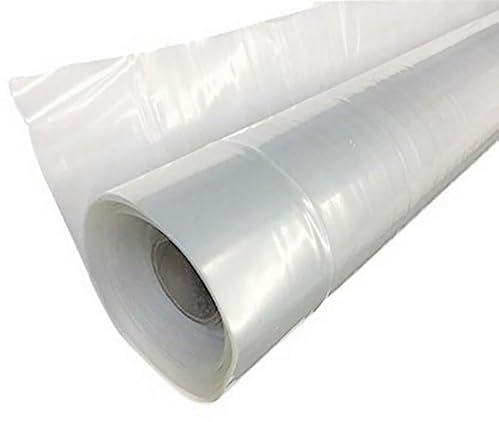 Homeponnew Bâche en plastique transparent pour abri de jardin, légumes et plantes, film PE transparent 0,04 mm, 2 x 1 m à 2 x 25 m, pour extérieur agricole Cul 2 m x 20 m