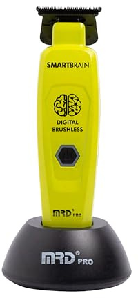MRD Trimmer PRO Smartbrain - Macchina professionale per capelli da uomo, con motore magnetico, DLC trimmer e corpo in metallo, ricaricabile Micro USB-C