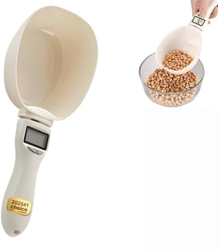 Cucchiaio dosatore digitale, cucchiaio multifunzione con display LCD, gamma 0,1 g-800 g, design staccabile per cucina e alimentazione degli animali domestici