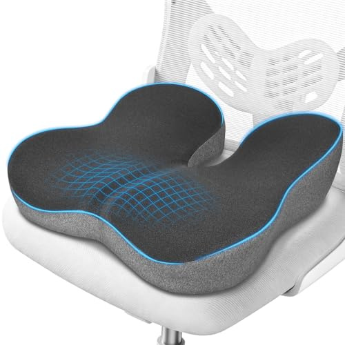 RaMokey Coccyx Cushion for Tailbone Pain, Memory Foam Seat Cushion