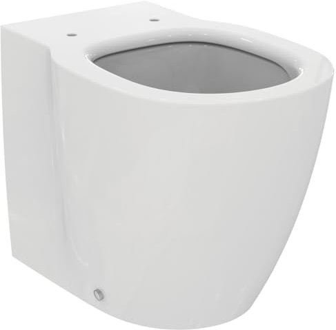 Ideal Standard - Connect, WC filoparete universale Aquablade®, Water a terra con scarico a flusso lamellare, Bianco