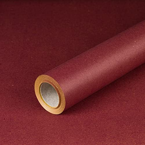 Geschenkpapier Dunkelrot, Geburtstagspapier, Weihnachtspapier 0,70 x 10 m