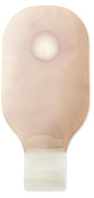 Hollister 8931 CeraPlus Flat 1-Piece 12” Without Filter Drainable Ostomy Pouching System with Adhesive Border, 10 Pack, Cut-to-Fit up to 2-1/2” (64 mm)