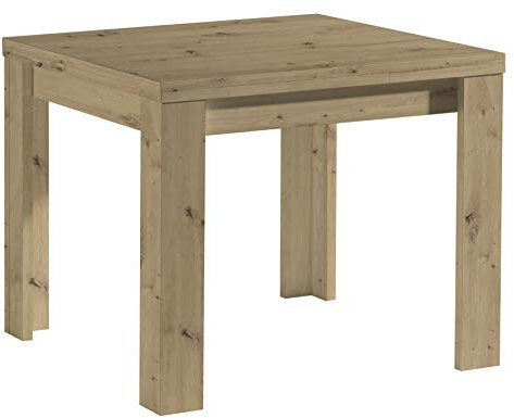 DEINE TANTE EMMA 0560_80x60 MONZI Asteiche Eiche Nb. Tisch Esstisch Auszugstisch Küchentisch Funktionstisch ausziehbar 80 x 60 cm