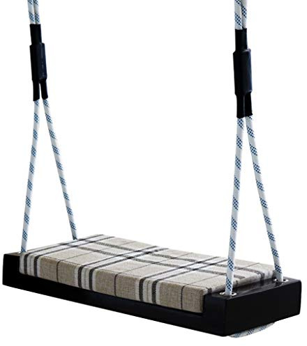 zxb-shop Swings High-Grade Lattice Pattern Seat Cushion Swing Chair Outdoor Portable Cradle Chair Indoor and Outdoor European Swing Chair Swing Outside Toys