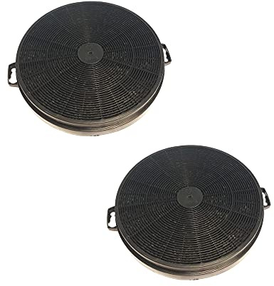RYELDOM Coppia Filtri Carbone Attivo per Cappa Ø 21 cm – Universali Adatti a Vari Modelli, Altezza 3 cm, Interasse Fori 22 cm