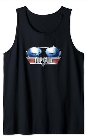 Top Gun Sonnen Pilotenbrille Reflektierendes Tank Top