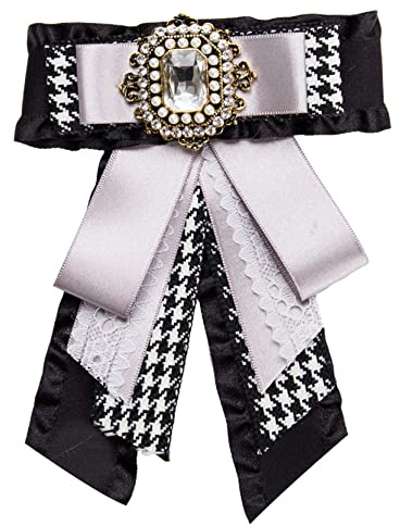 Anawkaia Schleifenbrosche Damen Brosche mit Strass Schleifenbrosche Strass Brosche Damen Vintage Broschennadeln Bekleidungs Schmuck